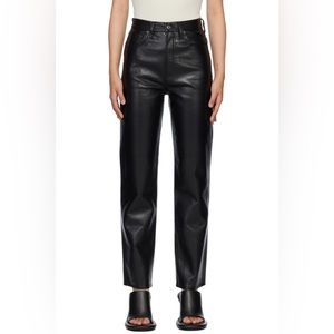 AGOLDE 90s Pinch Waist Leather Pants